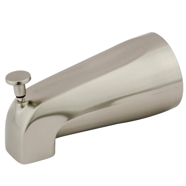 5-1/4" Zinc, Tub Spout W/ Diverter, Brushed Nickel
